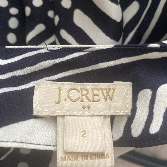 JCrew navy & White short jumpsuit size 2 - Picture 3 of 3